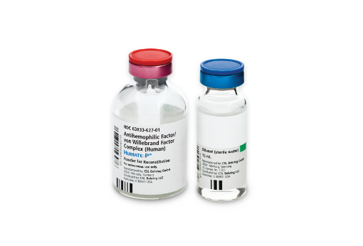 Image of HUMATE-P vial and diluent