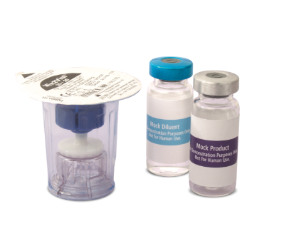 HUMATE-P and diluent vials with alcohol swab